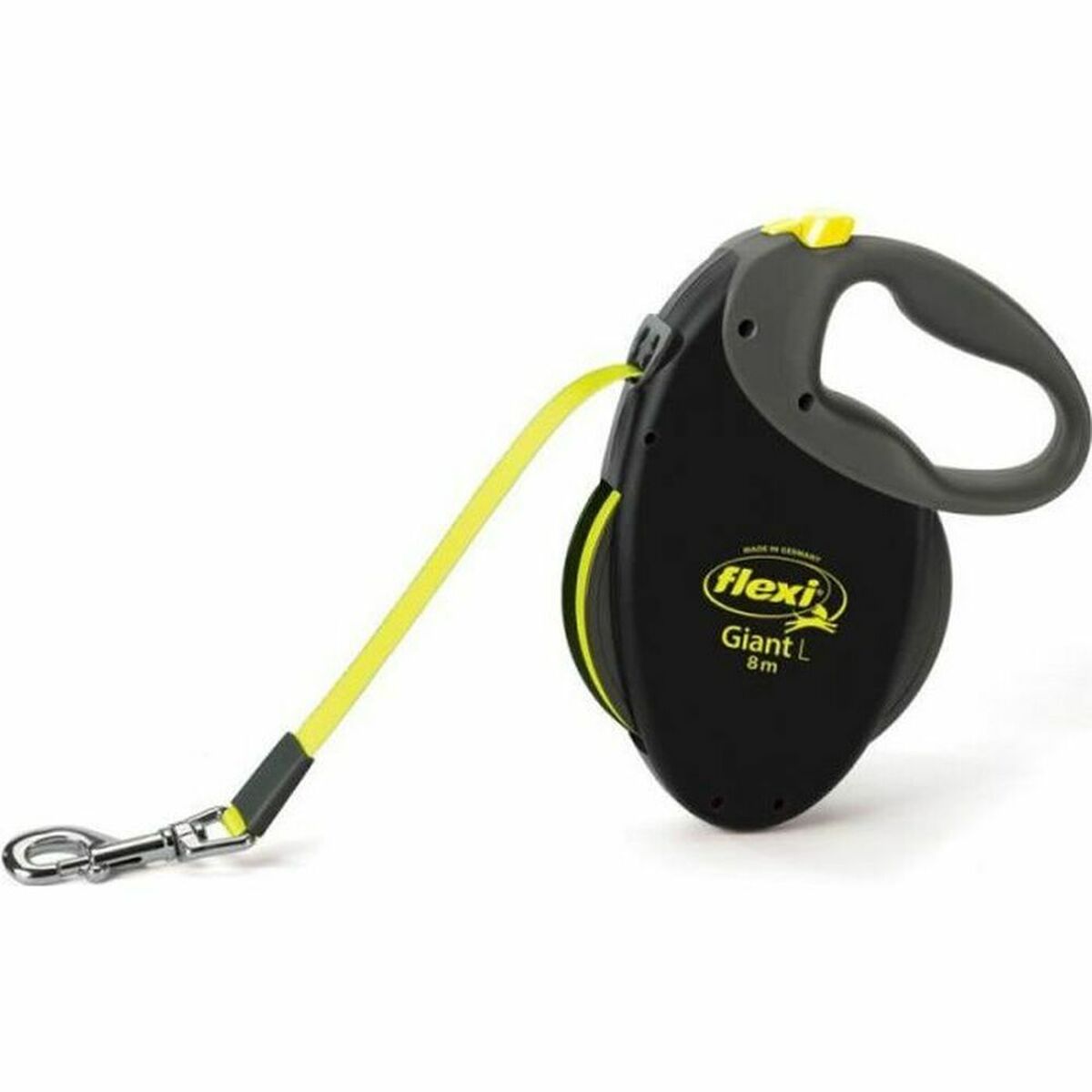 Guinzaglio Estensibile per Cani Flexi New Classic Giallo/Nero L 8m