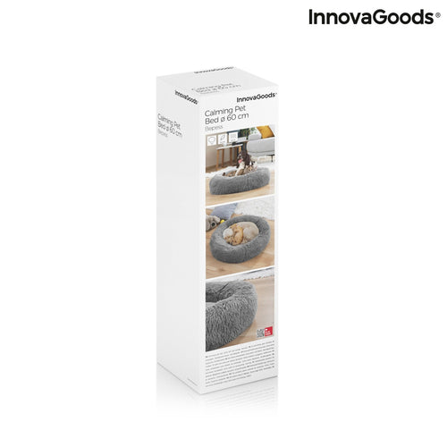 Cuccia Anti-Stress per Cani e Gatti InnovaGoods Ø 60cm - Morbida e Rilassante