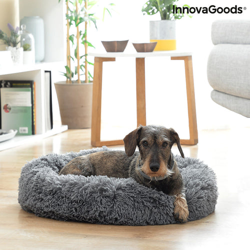 Cuccia Anti-Stress per Cani e Gatti InnovaGoods Ø 60cm - Morbida e Rilassante