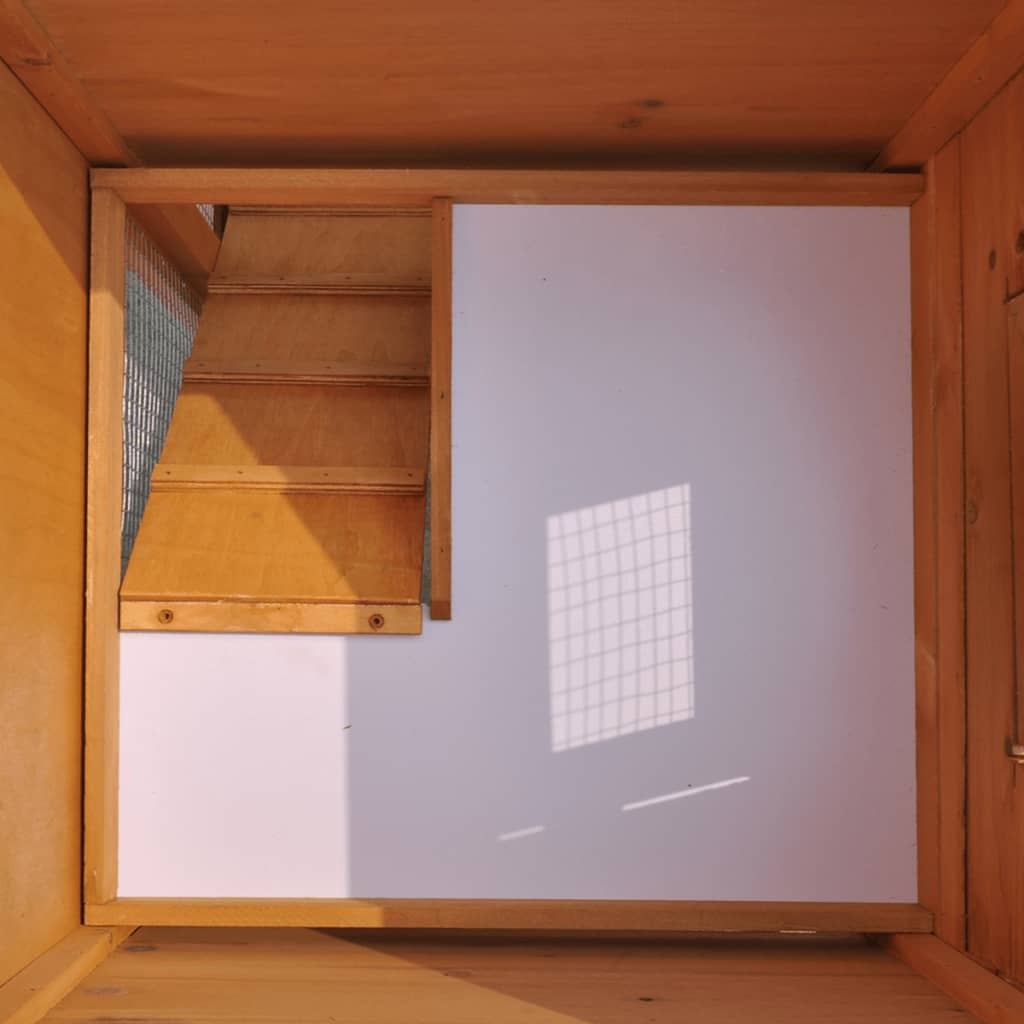 Gabbia per Conigli da Esterno VidaXL - Casetta in Legno a 2 Piani con Vassoio Estraibile