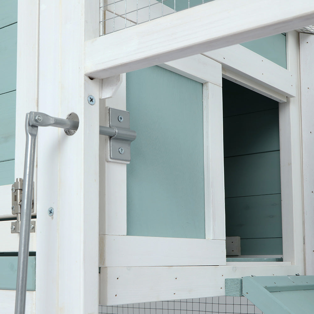 Pollaio e Gabbia per Conigli NNEDSZ in Legno - Grande Casetta Outdoor con Recinto