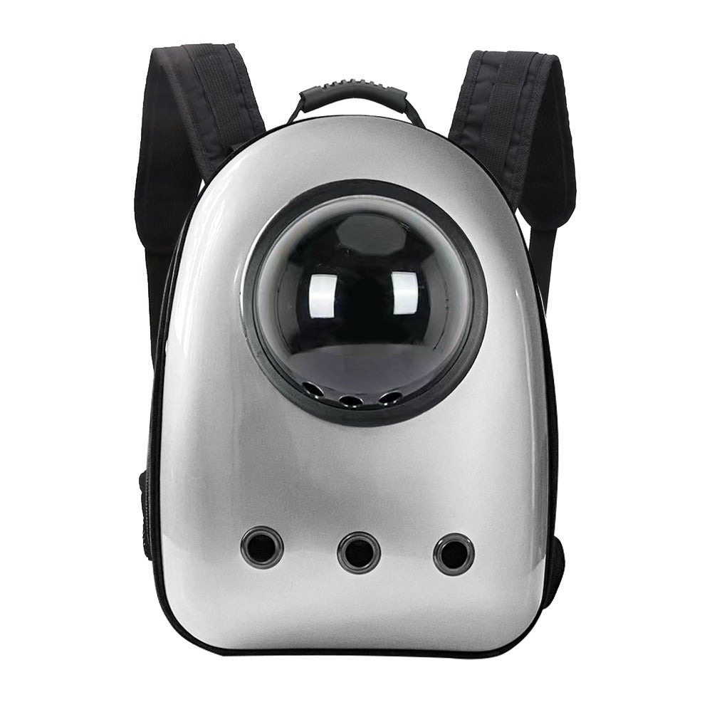 Batoh pro domácí mazlíčky, stříbrný