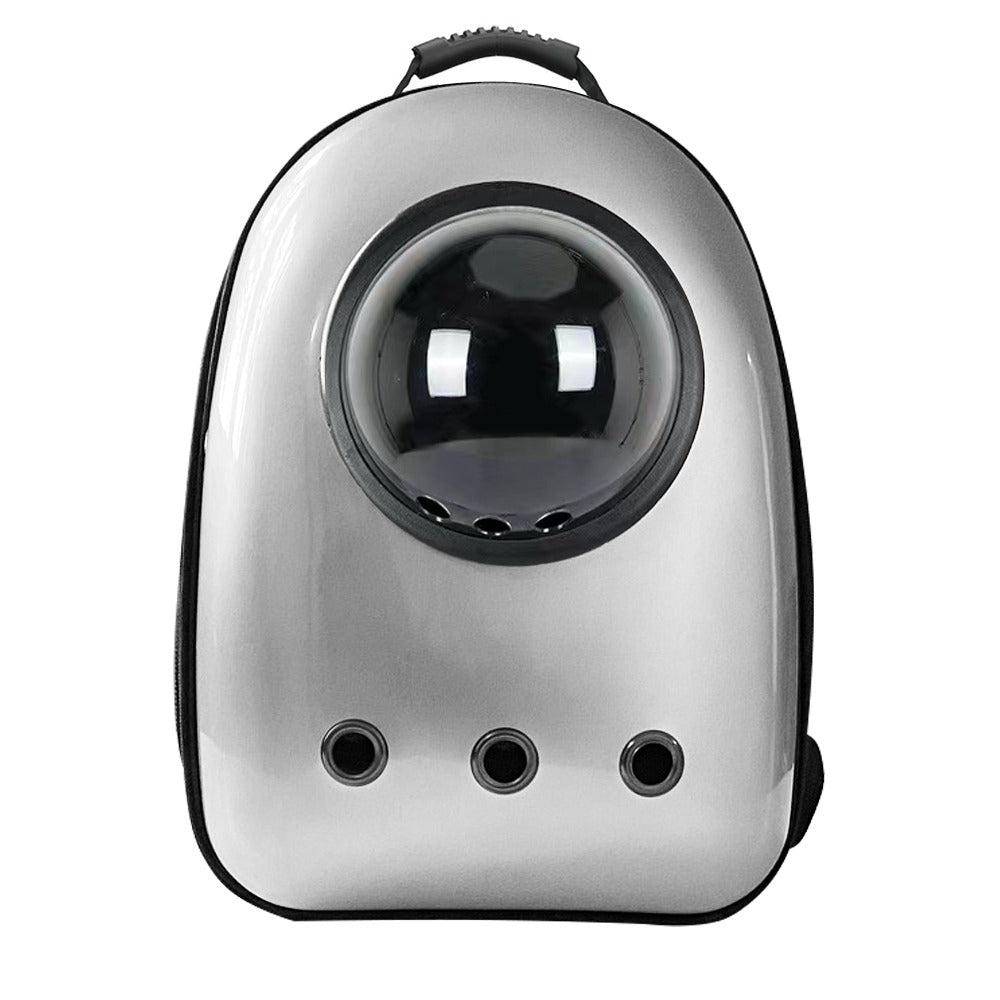 Batoh pro domácí mazlíčky, stříbrný